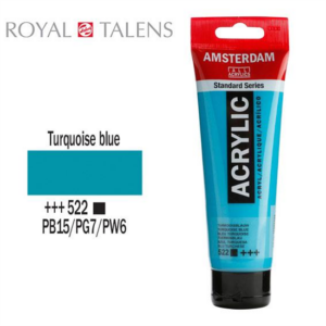Aκρυλικό Talens Amsterdam 522 Turquoise Blue 120ml